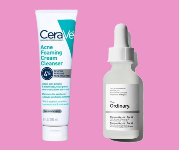 Budget Pack The Ordinary Niacinamide 10%+Zinc 1% (30ml) & CeraVe Acne Foaming Cream Cleanser (150ml)