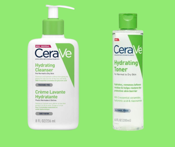 CeraVe Hydrating Cleanser (236ml) & Hydrating Toner (200ml)