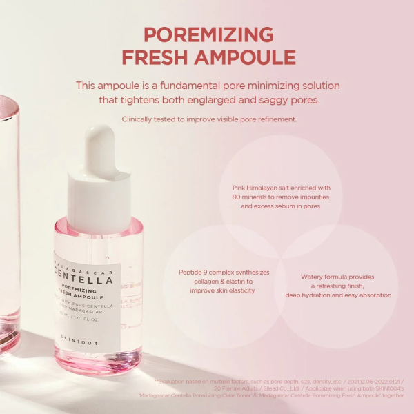 SKIN 1004 POREMIZING FRESH AMPOULE (30ML)-(Trial one Without Packaging) - Image 2