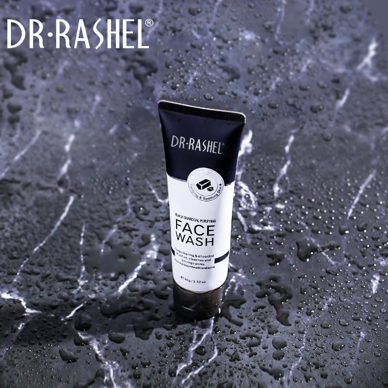 Dr.Rashel Black Charcoal Purifying Face Wash - 100g - Image 2
