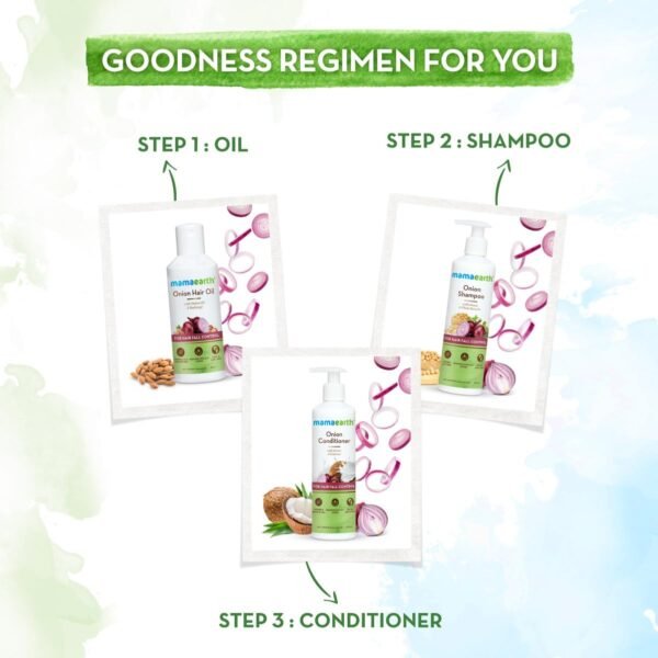 Mamaearth Onion Shampoo with Onion and Plant Keratin for Hair Fall Control (250ml) - Image 8