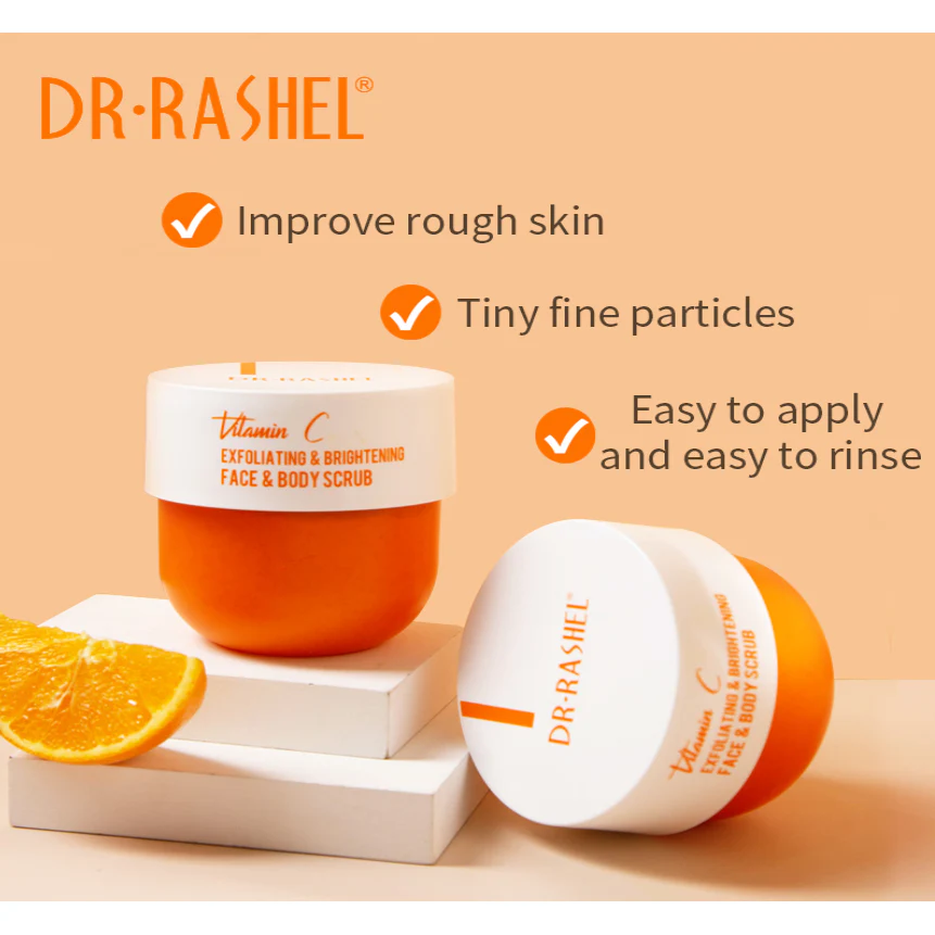 Dr. Rashel Vitamin C Exfoliating & Brightening Face & Body Scrub (250g) - Image 3