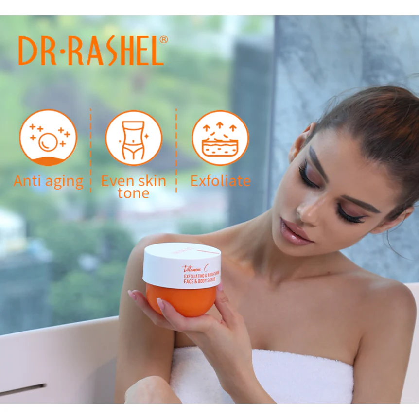 Dr. Rashel Vitamin C Exfoliating & Brightening Face & Body Scrub (250g) - Image 2