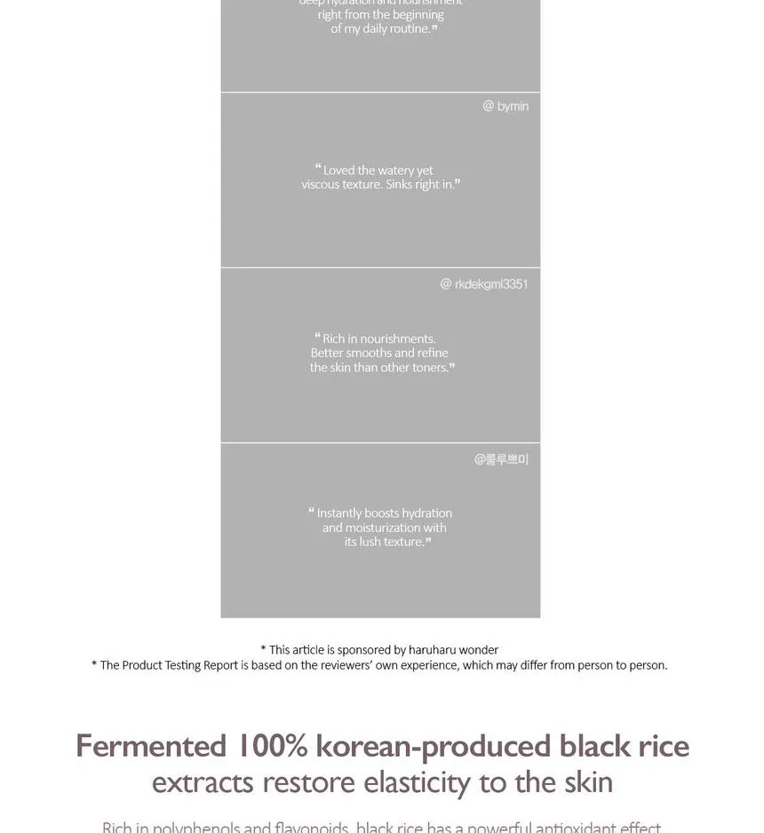 Haruharu Wonder Black Rice Hyaluronic Toner 150ml - Image 4