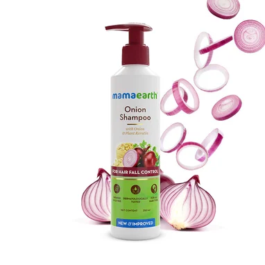 Mamaearth Onion Shampoo with Onion and Plant Keratin for Hair Fall Control (250ml) - Image 2