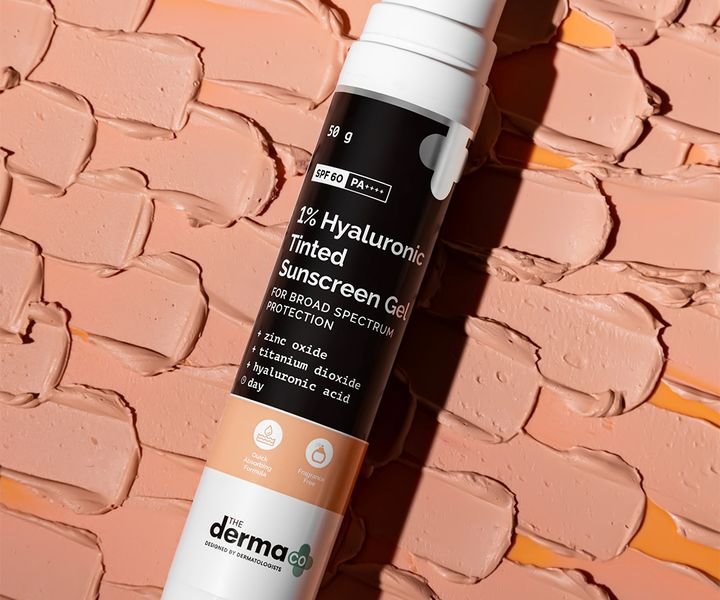 Dermaco 1% Hyaluronic Tinted Sunscreen Gel for Broad Spectrum Protection SPF 60  (50g) - Image 2