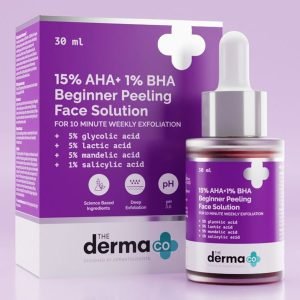 Derma co 15% AHA+1% BHA Beginner Face Peeling Solution (30ml)