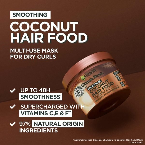 GARNIER COCONUT & MACADAMIA SUPERCHARGED HAIR FOOD MASK (400ML) - Image 6