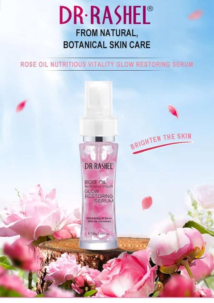 Dr Rashel Rose Oil Nutritious Vitality Glow Restoring Face serum - Image 3
