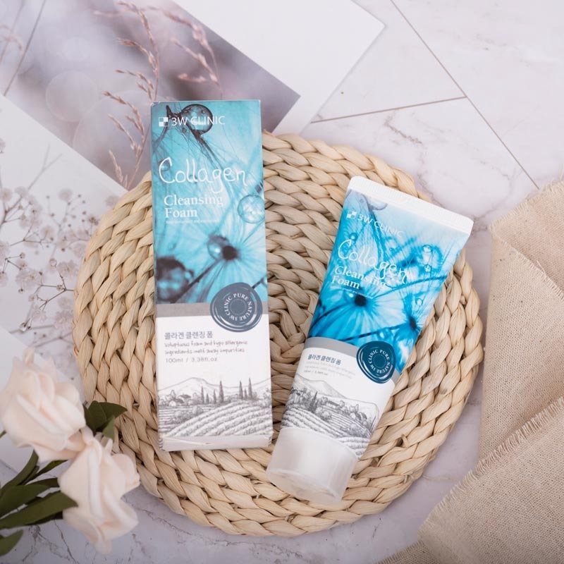 3w Clinic Collagen Cleansing Foam (100ml) - Image 3