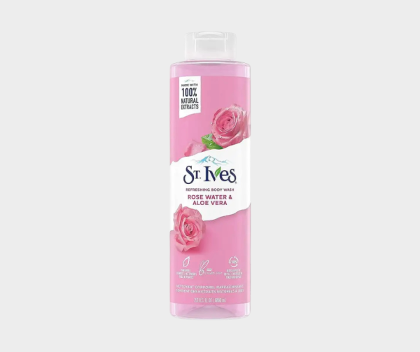 St Ives Rose Water & Aloe Vera Refreshing Body Wash (650ml)
