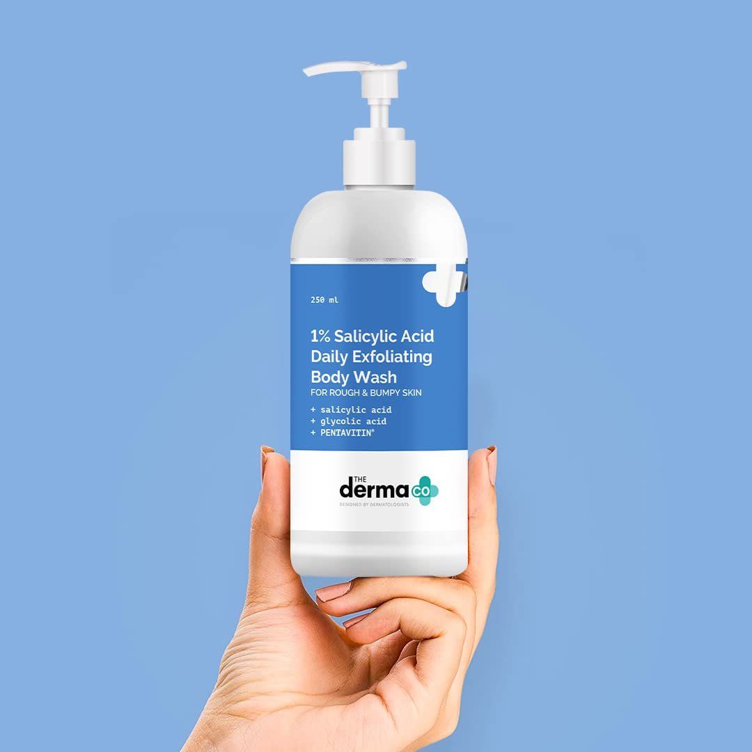 Derma Co 1% Salicylic Acid Exfoliating Body Wash (250ml) - Image 7