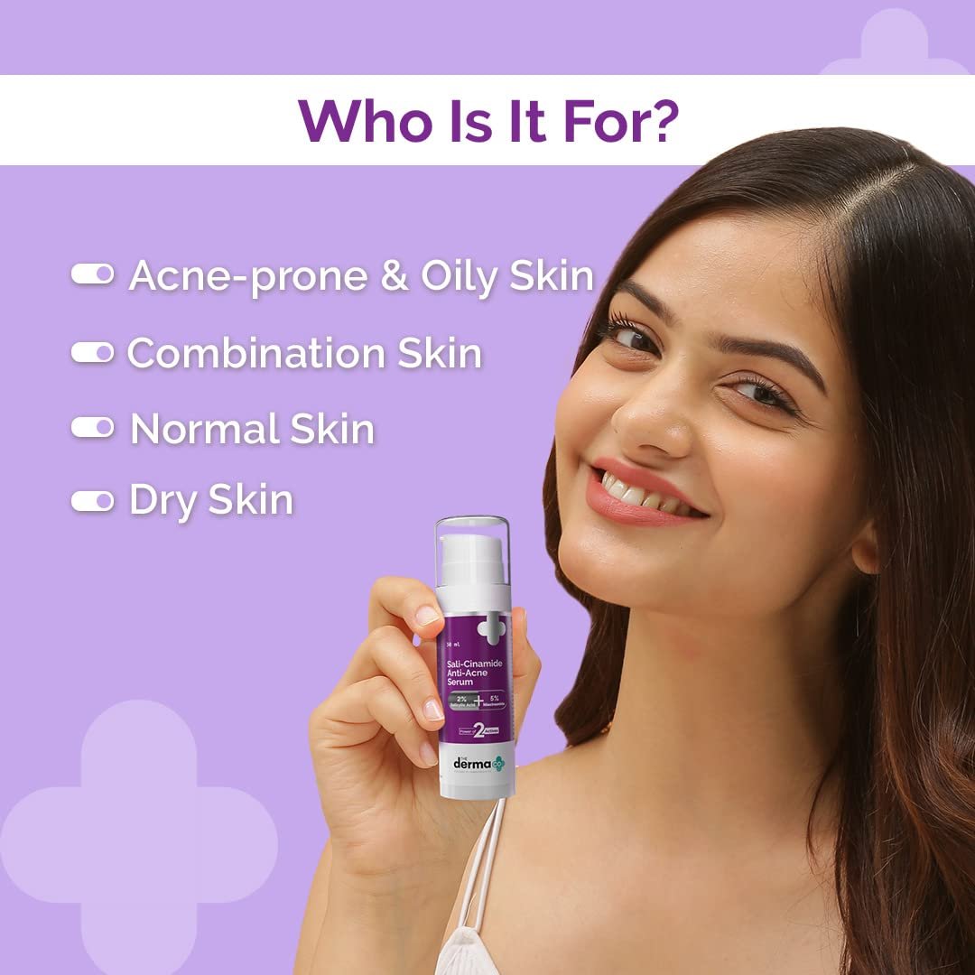 Derma Co Sali-Cinamide Anti-Acne Serum (30ml) - Image 5