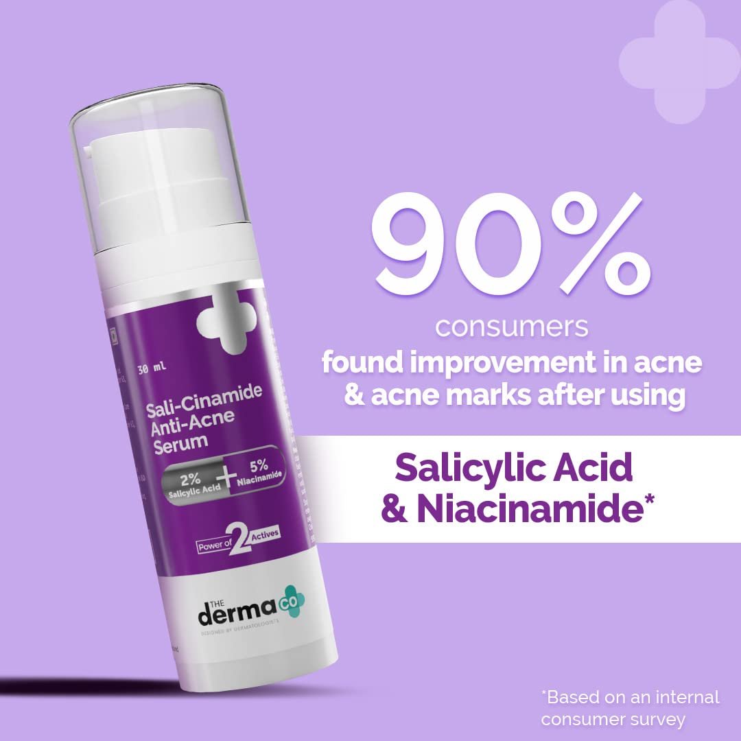 Derma Co Sali-Cinamide Anti-Acne Serum (30ml) - Image 6