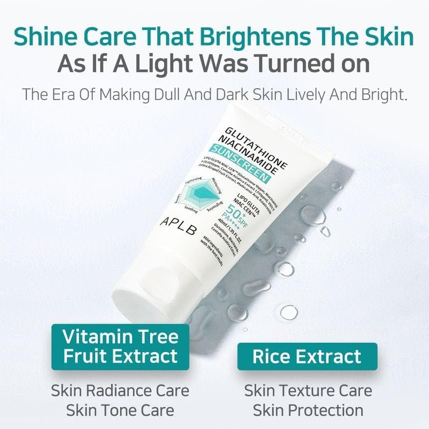 APLB Glutathione Niacinamide Sunscreen SPF 50 (40ml) - Image 7