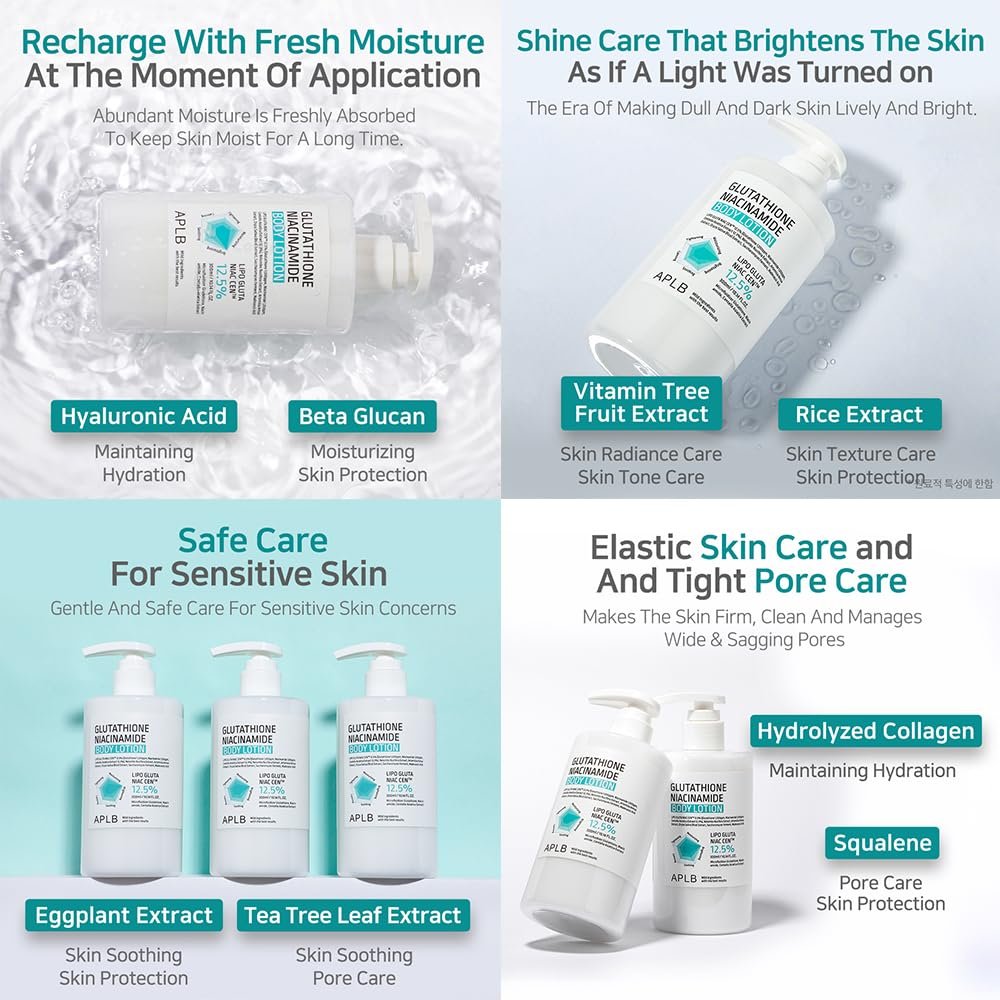 APLB Glutathione Niacinamide Body Lotion (300ml) - Image 9