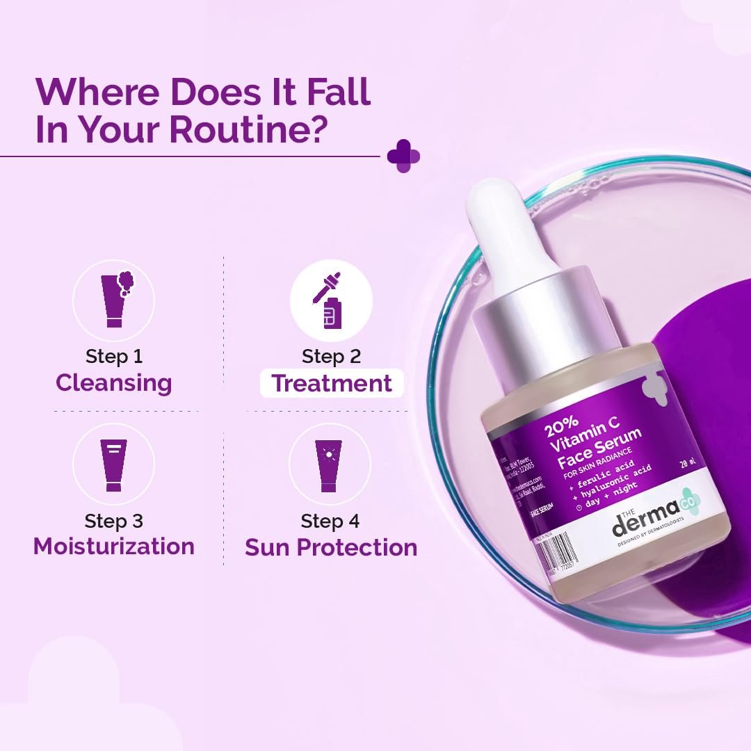 Derma Co 20% Vitamin C Face Serum (20ml) - Image 3