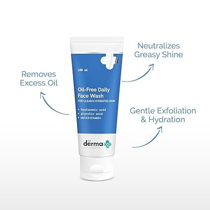 Derma Co Oil-Free Daily Face Wash (100ml) - Image 2