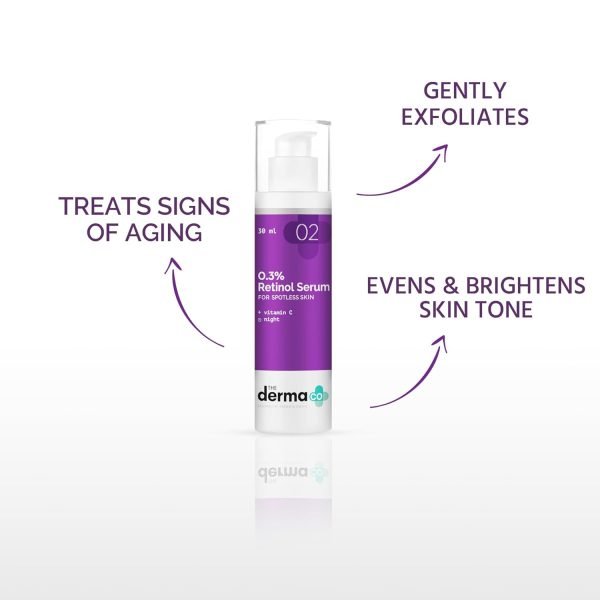 Derma Co 0.3% Retinol Face Serum (30ml) - Image 3