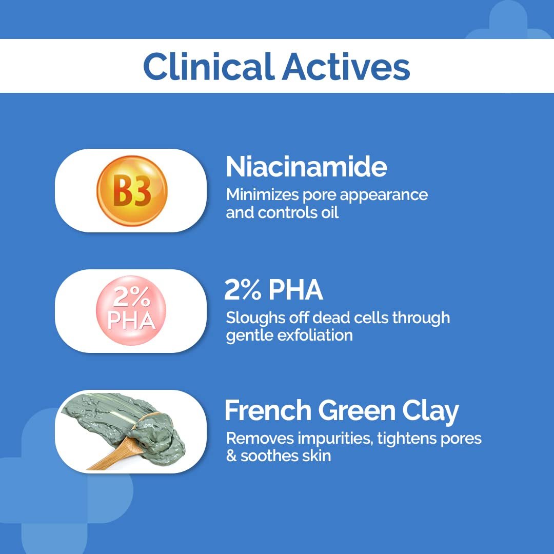 Derma Co Pore Minimizing Green Clay Face Wash (100ml) - Image 4