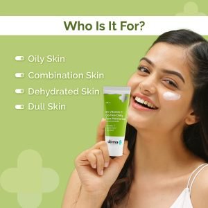 Derma Co 5% Vitamin C Oil-Free Daily Face Moisturizer (100g)