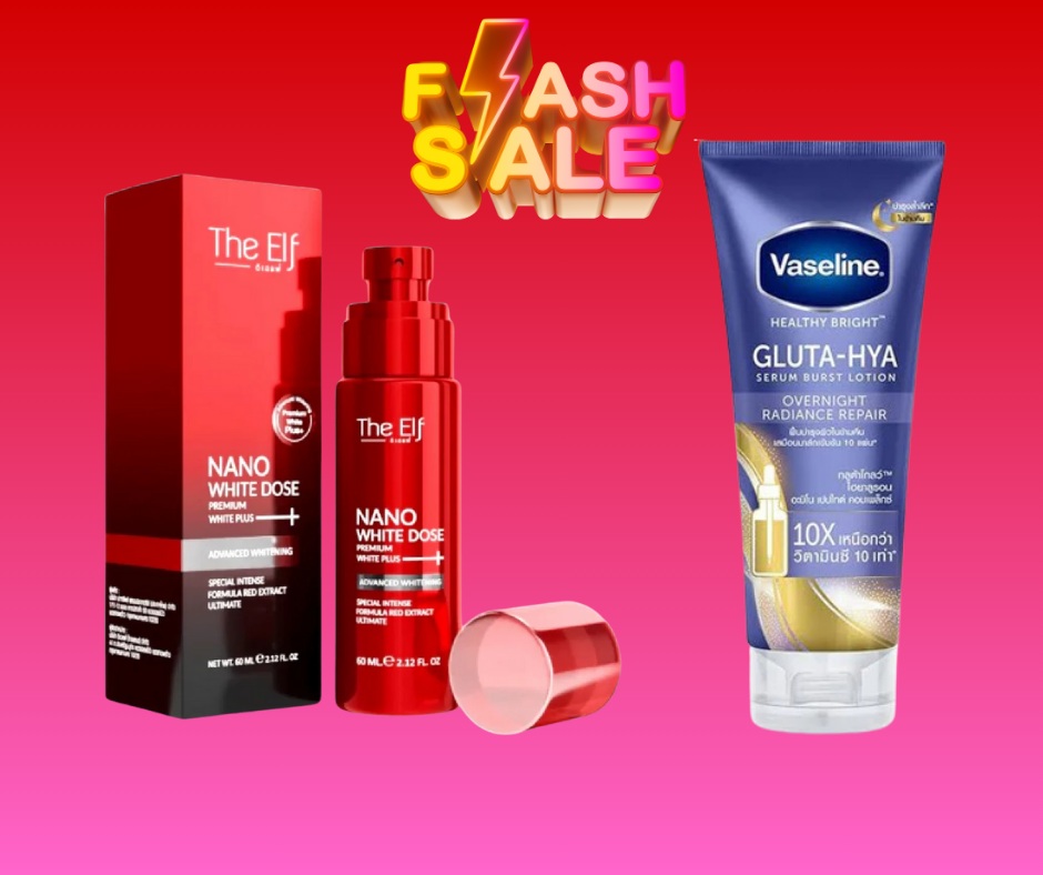Flash Offer The Elf Nano White Dose Premium White Plus Serum (60ml) & Vaseline Healthy Bright Gluta-Hya  Lotion - Image 6