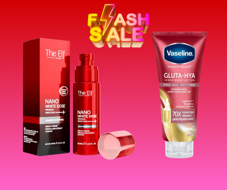 Flash Offer The Elf Nano White Dose Premium White Plus Serum (60ml) & Vaseline Healthy Bright Gluta-Hya  Lotion - Image 5