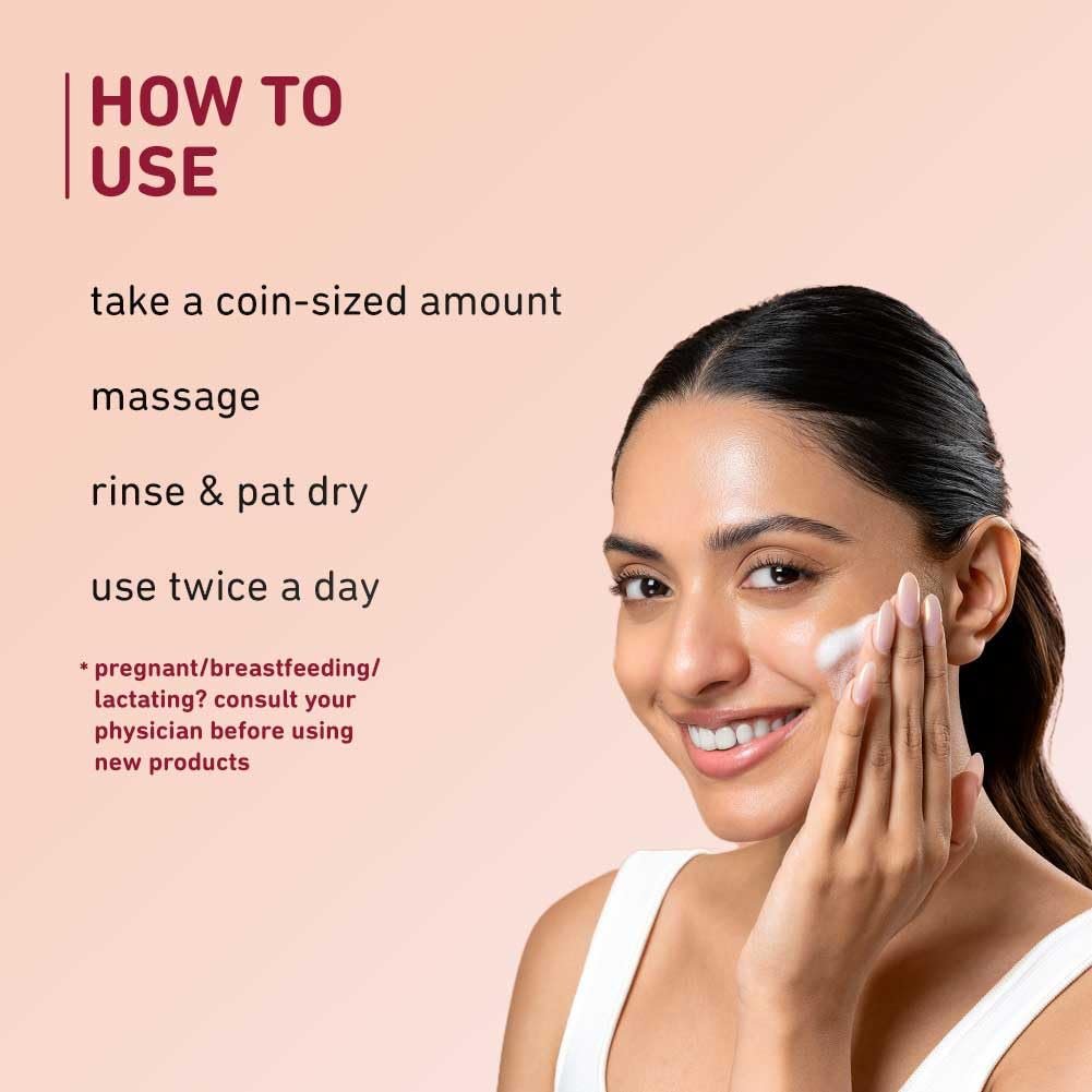 Plum Saffron & Papaya Glow Face Wash (100ml) - Image 6