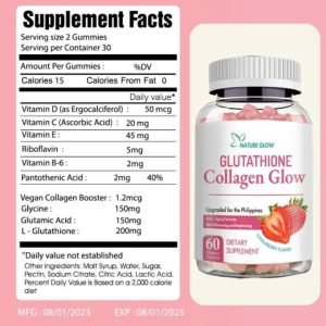 Nature Glow Glutathione Collagen Glow Strawberry Flavor