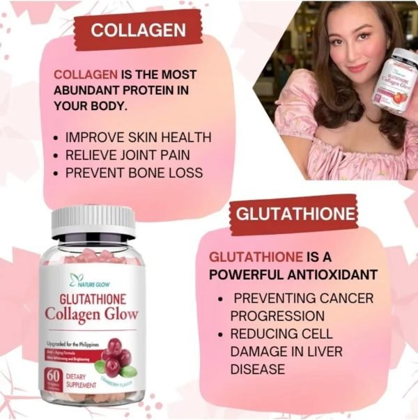 Nature Glow Glutathione Collagen Glow Cranberry - Image 6