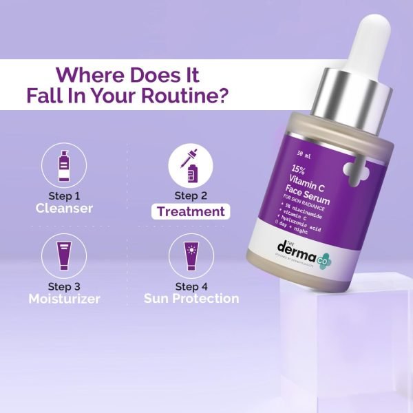 The Derma Co 15% Vitamin C Face Serum - 30ml - Image 5