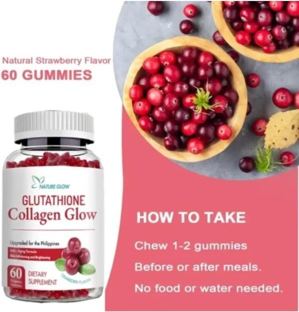 Nature Glow Glutathione Collagen Glow Cranberry - Image 5