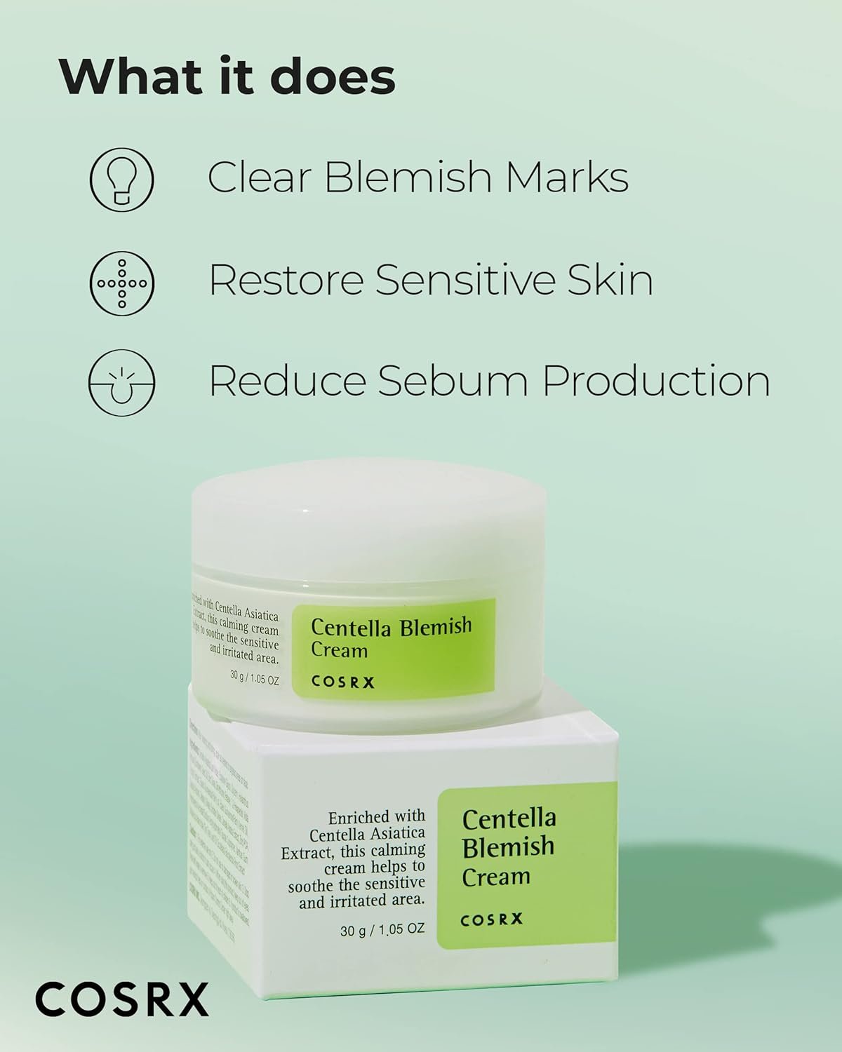 COSRX Centella Blemish Cream - 30g - Image 7