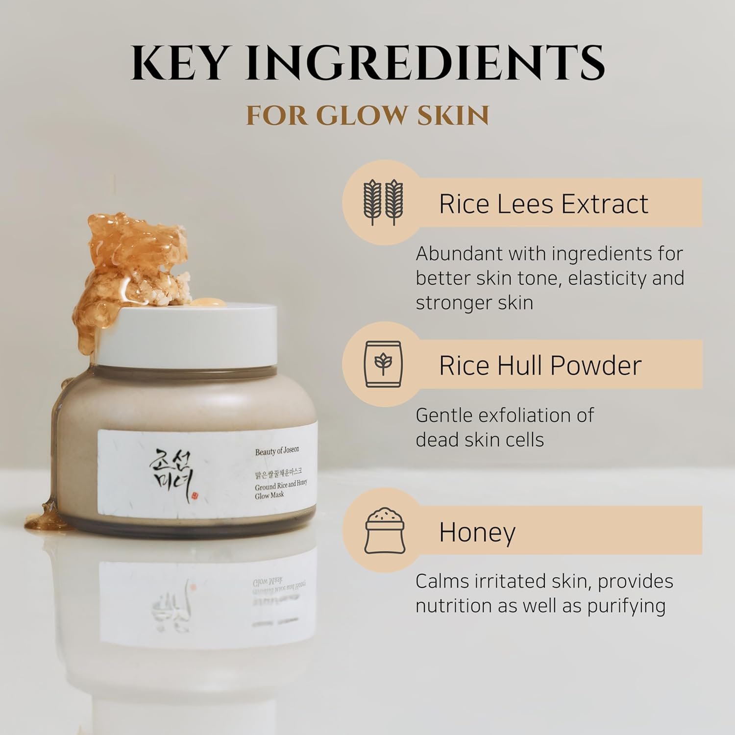Beauty of Joseon Ground Rice and Honey Glow Mask (150ml) - Image 2