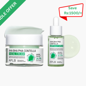APLB AHA BHA PHA Centella Ampoule Serum (40ml) & AHA BHA PHA Centella Facial Cream (55ml)