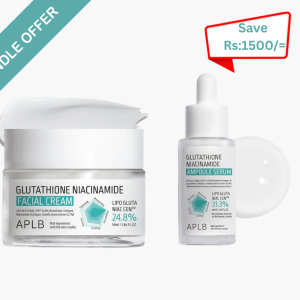 APLB Glutathione Niacinamide Ampoule Serum (40ml) & Glutathione Niacinamide Facial Cream (55ml)