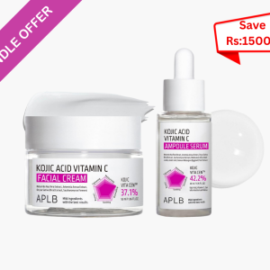 APLB Kojic Acid Vitamin C Ampoule Serum (40ml) &  Kojic Acid Vitamin C Facial Cream (55ml)