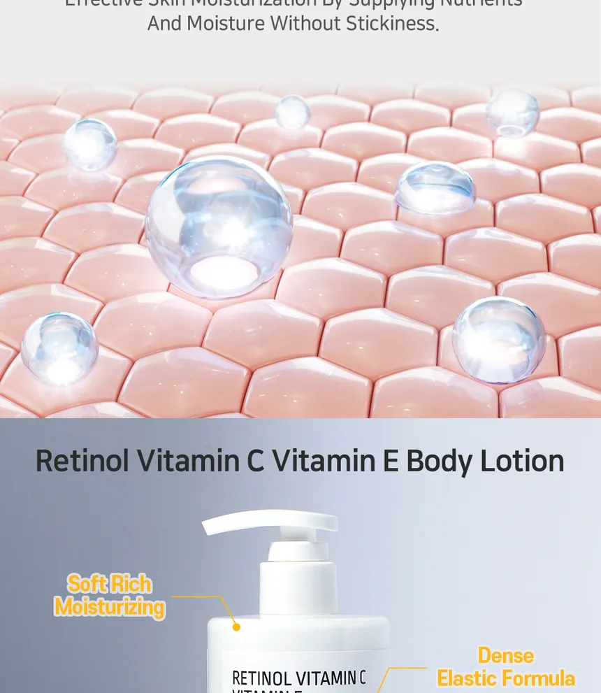 APLB - Retinol Vitamin C Vitamin E Body Lotion (300ml) - Image 3