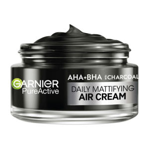 Garnier Pure Active AHA+BHA Charcoal Daily Mattifying Air Cream-(50ml)