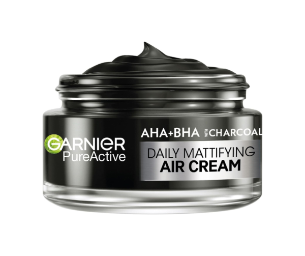Garnier Pure Active AHA+BHA Charcoal Daily Mattifying Air Cream-(50ml)