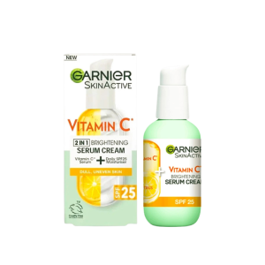 Garnier Skin Active Vitamin C 2 in 1 SPF 25 Brightening Serum Cream-50ml