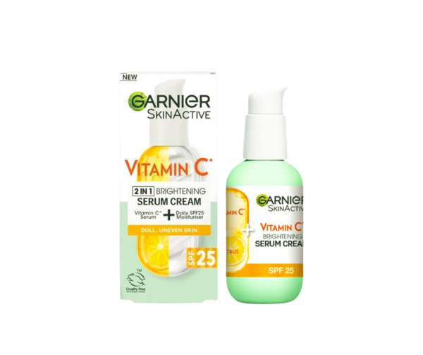 Garnier Skin Active Vitamin C 2 in 1 SPF 25 Brightening Serum Cream-50ml