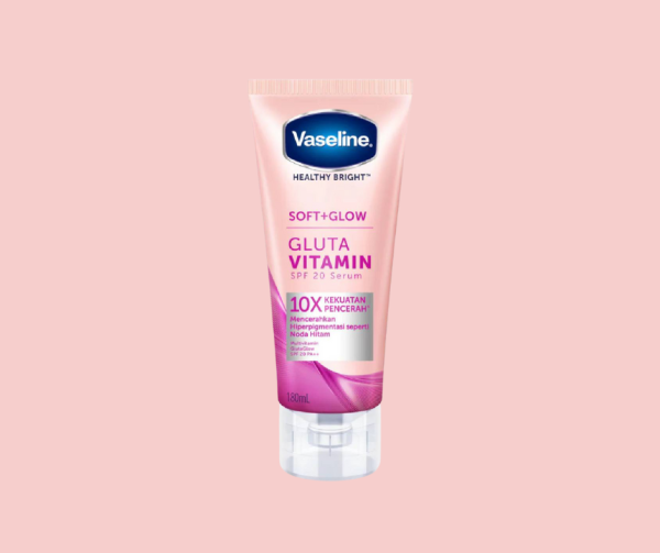 Vaseline Healthy Bright Soft+Glow Gluta Vitamin SPF 20 Body Serum-(180ml)