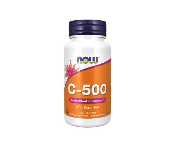 NOW Supplements, Vitamin C-500 with Rose Hips, Antioxidant Protection*, 100 Tablets