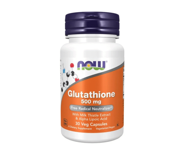 NOW Foods Glutathione, 500mg Free Radical Neutralizer-30Veg