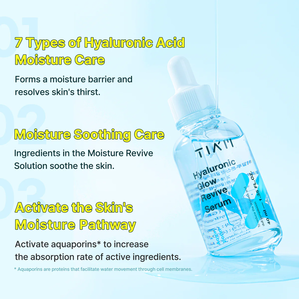 TIA'M Hyaluronic Glow Revive Serum-(40ml) - Image 4