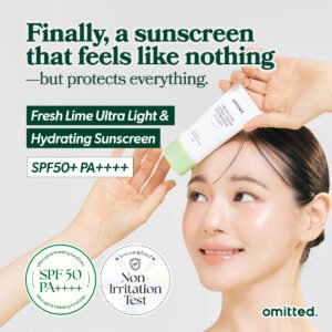 Omitted Fresh Lime Ultra-Light Hydrating Sunscreen (50ml)