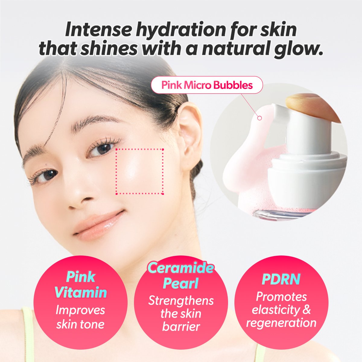 Omitted Pink Vita PDRN Bubble-tox Ampoule (90ml) - Image 3