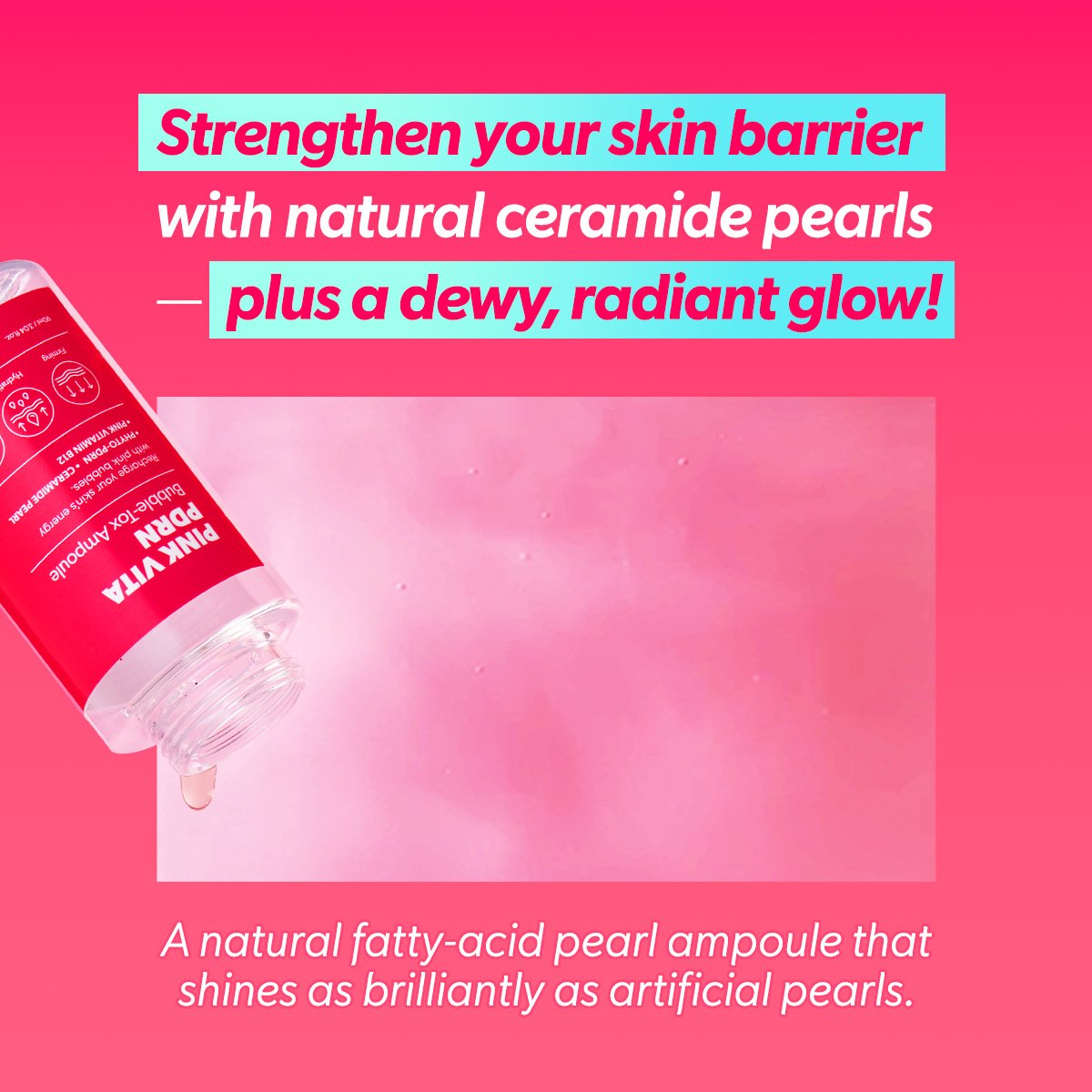 Omitted Pink Vita PDRN Bubble-tox Ampoule (90ml) - Image 8