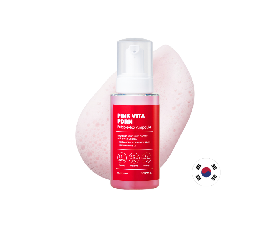 Omitted Pink Vita PDRN Bubble-tox Ampoule (90ml)